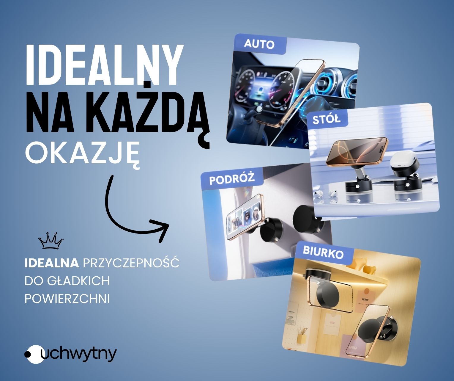 Uchwyt na telefon MAGSAFE magnetyczny próżniowy - obrazek 2