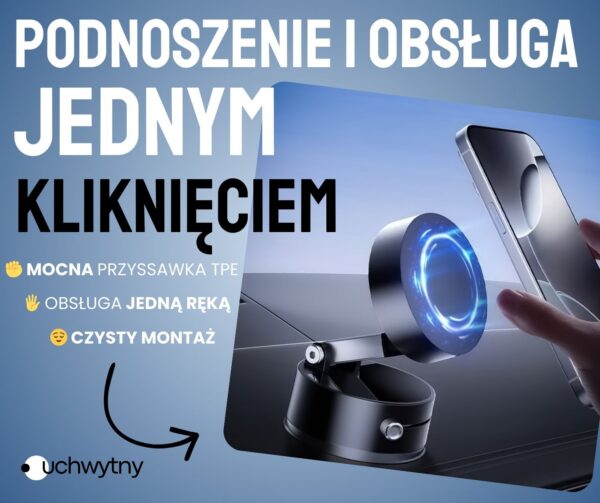 Uchwyt na telefon MAGSAFE magnetyczny próżniowy